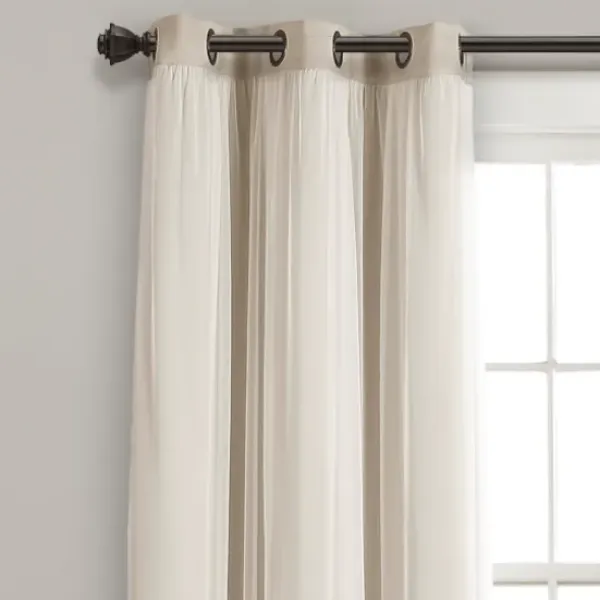 Curtains & Drapes-Kirkland's Home Chenille Single Curtain Panel, 84 In. Blue