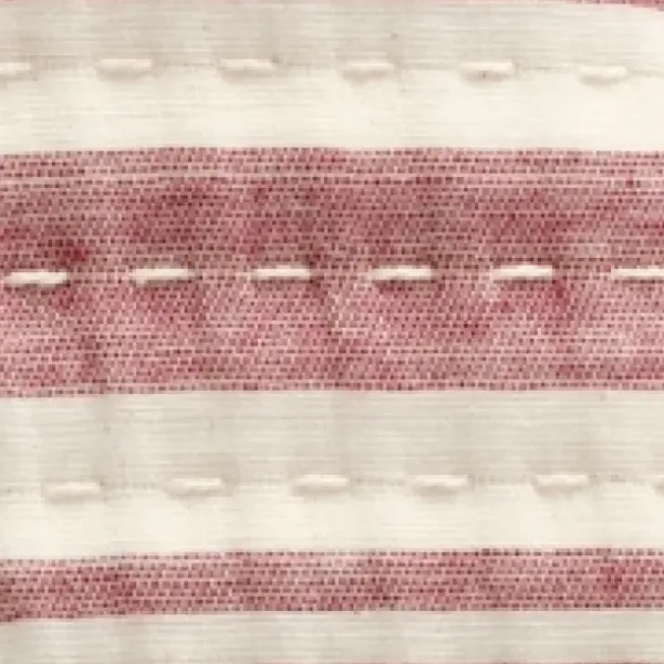 Quilts-Kirkland's Home Cherry Red Pick Stitch Stripe King Quilt Red/White