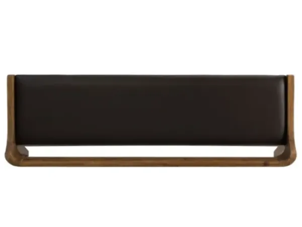 Benches & Ottomans-Kirkland's Home Chestnut Acacia Wood Cushioned Bench Brown