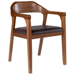 Dining Chairs-Kirkland's Home Chestnut Acacia Wood Dining Chair Brown
