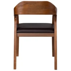 Dining Chairs-Kirkland's Home Chestnut Acacia Wood Dining Chair Brown