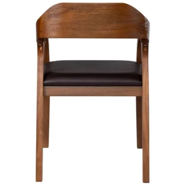Dining Chairs-Kirkland's Home Chestnut Acacia Wood Dining Chair Brown