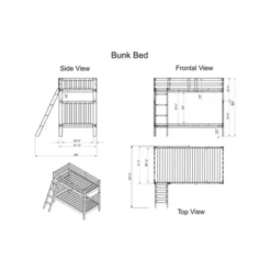 Beds & Headboards-Kirkland's Home Chestnut Pine Removable Twin Bunk Bed With Drawers