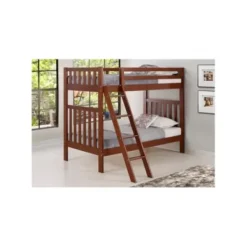 Beds & Headboards-Kirkland's Home Chestnut Pine Wood Detachable Twin Bunk Bed