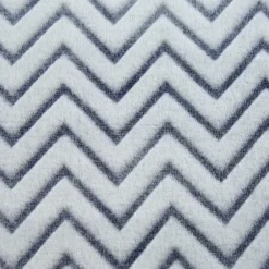 Blankets & Throws-Kirkland's Home Chevron Plush Throw Blue