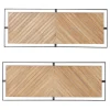 Wall Plaques-Kirkland's Home Chevron Wood Wall Plaques, Set Of 2 Brown