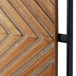 Wall Plaques-Kirkland's Home Chevron Wood Wall Plaques, Set Of 2 Brown