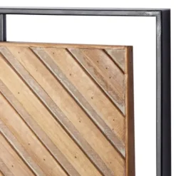 Wall Plaques-Kirkland's Home Chevron Wood Wall Plaques, Set Of 2 Brown