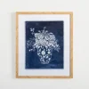 Framed Art-Kirkland's Home China Floral Framed Art Print Blue