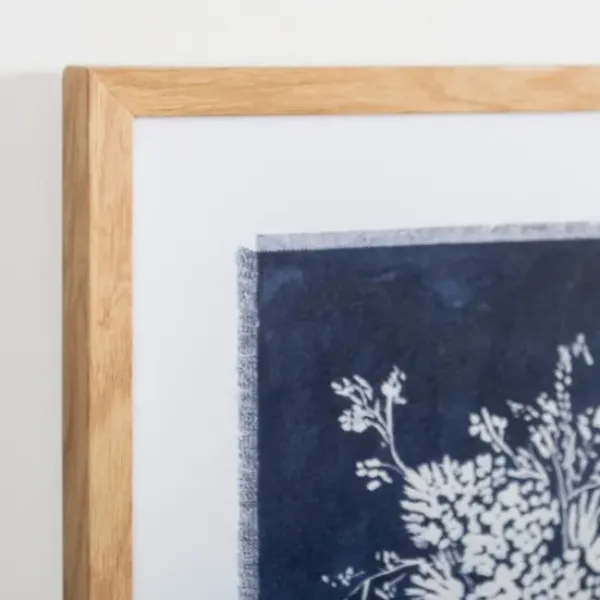Framed Art-Kirkland's Home China Floral Framed Art Print Blue