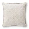 Pillows-Kirkland's Home Chris Loves Julia X Loloi Diamonds Lyla Pillow Ivory/Blue