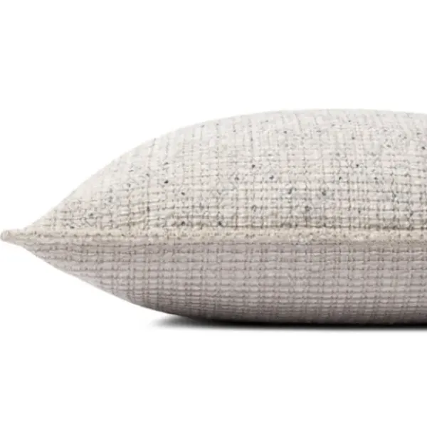 Pillows-Kirkland's Home Chris Loves Julia X Loloi Diamonds Lyla Pillow Ivory/Blue