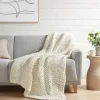 Blankets & Throws-Kirkland's Home Chunky Double Knit Cozy Throw Ivory