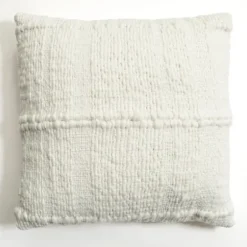 Pillows-Kirkland's Home Chunky Handwoven Pillow Ivory