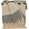 Blankets & Throws-Kirkland's Home Chunky Stitch Cotton Throw Gray