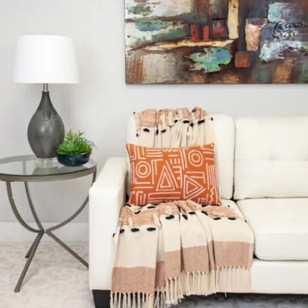 Blankets & Throws-Kirkland's Home Chunky Stitch Cotton Throw Brown