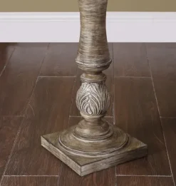 Floor Lamps-Kirkland's Home Chunky Washed Brown Floor Lamp White