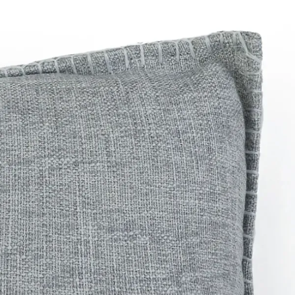 Pillows-Kirkland's Home Chunky Weave Pillows, Set Of 2 Silver