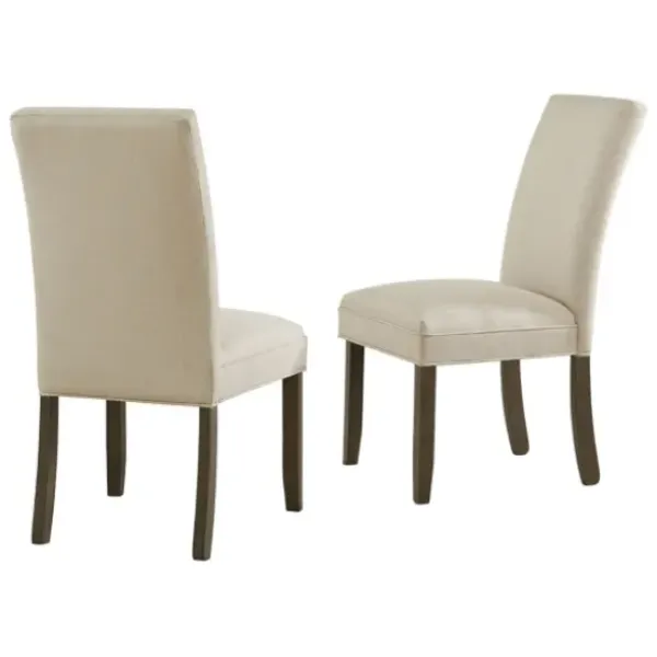 Dining Chairs-Kirkland's Home Cianna Cream 2-Pc. Upholstered Dining Chair Set Tan