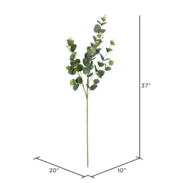 Stems & Bouquets-Kirkland's Home Cinerea Eucalyptus Leaf Stems, Set Of 4 Green