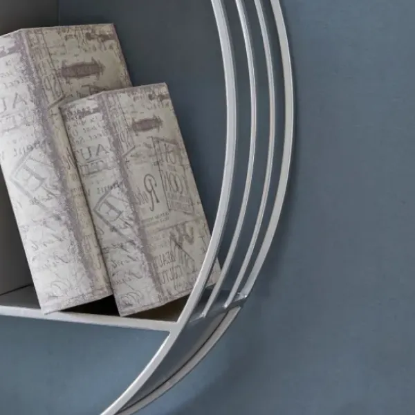 Shelves-Kirkland's Home Circular Open Sides Floating Shelf Silver