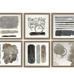 Framed Art-Kirkland's Home City Loft 6-Pc. Gold Framed Art Print Set Tan