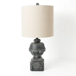 Table Lamps-Kirkland's Home Claire Charcoal Table Lamp Gray