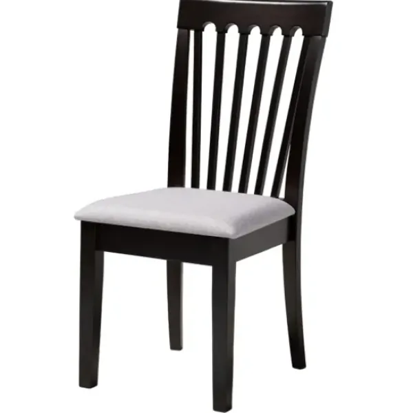 Dining Sets-Kirkland's Home Classic Black Round Wood 5-Pc. Dining Set Gray