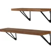 Shelves-Kirkland's Home Classic Brown Wood Wall Shelves, Set Of 2