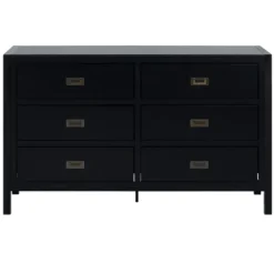 Dressers & Chests-Kirkland's Home Classic 6-Drawer Dresser Black
