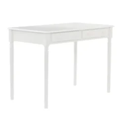 Office Furniture-Kirkland's Home Classic 2-Drawer Wood Desk White