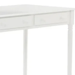 Office Furniture-Kirkland's Home Classic 2-Drawer Wood Desk White