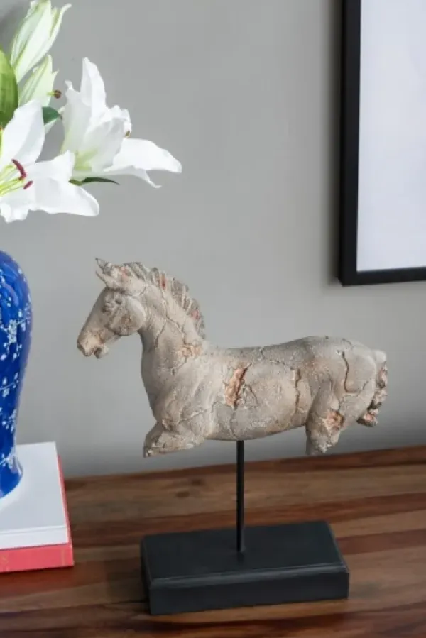 Statues & Figurines-Kirkland's Home Classic Ivory Mango Wood Base Globe Brown/Ivory