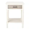 Accent & End Tables-Kirkland's Home Classic Ribbed Drawer Accent Table White