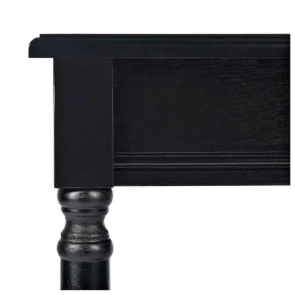 Accent & End Tables-Kirkland's Home Classic Tegan Square Accent Table Black