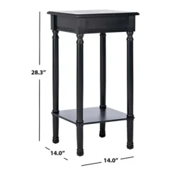 Accent & End Tables-Kirkland's Home Classic Tegan Square Accent Table Black