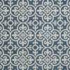 Outdoor Rugs-Kirkland's Home Classicism Sun Shower Outdoor Area Rug, 7X9 Blue/Ivory