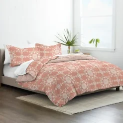 Comforters-Kirkland's Home Clay Daisy Medallion King 3-Pc. Comforter Set Orange