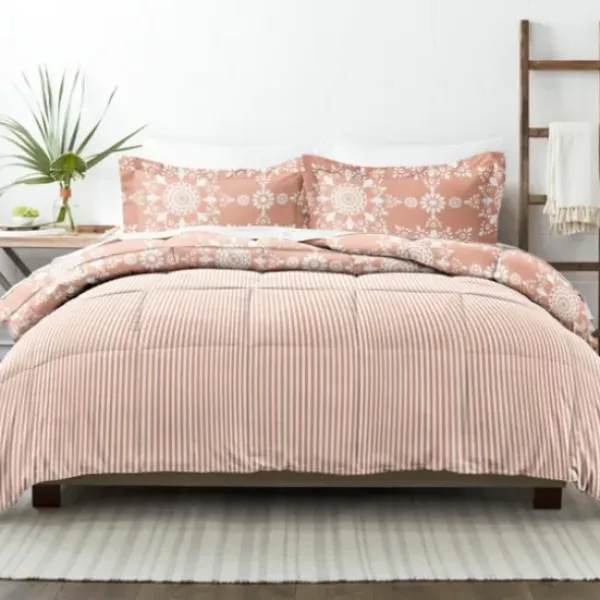 Comforters-Kirkland's Home Clay Daisy Medallion King 3-Pc. Comforter Set Orange