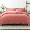Duvets-Kirkland's Home Clay Solid 3-Pc. King Duvet Cover Set Orange