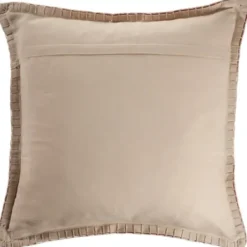 Pillows-Kirkland's Home Clay Stitched Flange Velvet Throw Pillow Red
