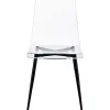 Dining Chairs-Kirkland's Home Clear And Black Modern Dining Chairs, Set Of 2 Black/Clear