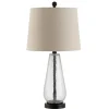 Table Lamps-Kirkland's Home Clear Crackle Glass Bronze Center Table Lamp Tan