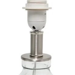 Table Lamps-Kirkland's Home Clear Glass Honeycomb Table Lamp White