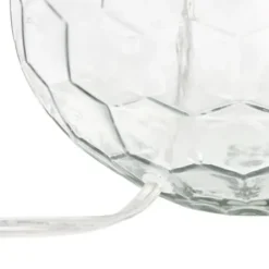 Table Lamps-Kirkland's Home Clear Glass Honeycomb Table Lamp White