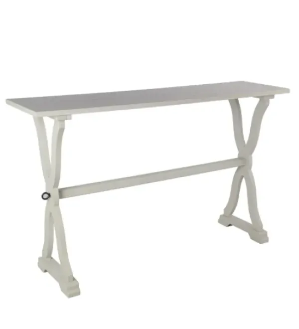 Console Tables-Kirkland's Home Cloud Hourglass Console Table Gray