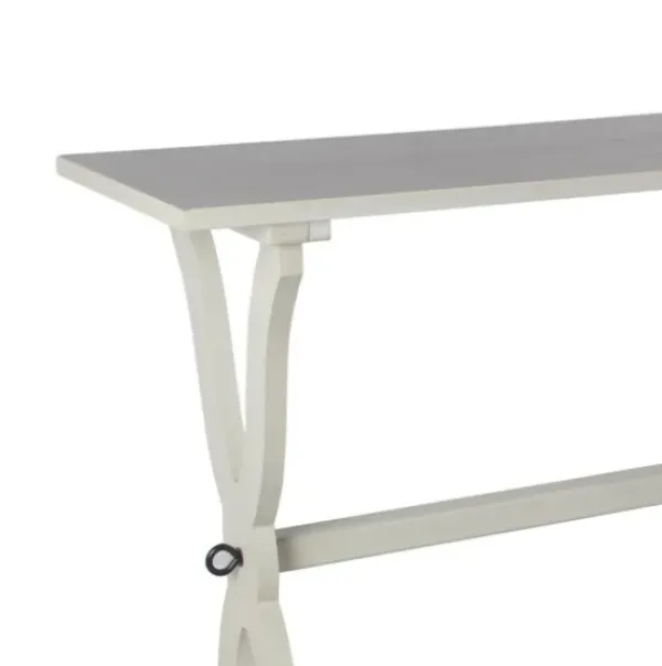 Console Tables-Kirkland's Home Cloud Hourglass Console Table Gray