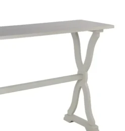 Console Tables-Kirkland's Home Cloud Hourglass Console Table Gray