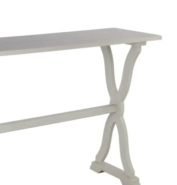 Console Tables-Kirkland's Home Cloud Hourglass Console Table Gray