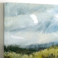 Canvas Art-Kirkland's Home Cloudy Landscape Canvas Art Print Blue/Green